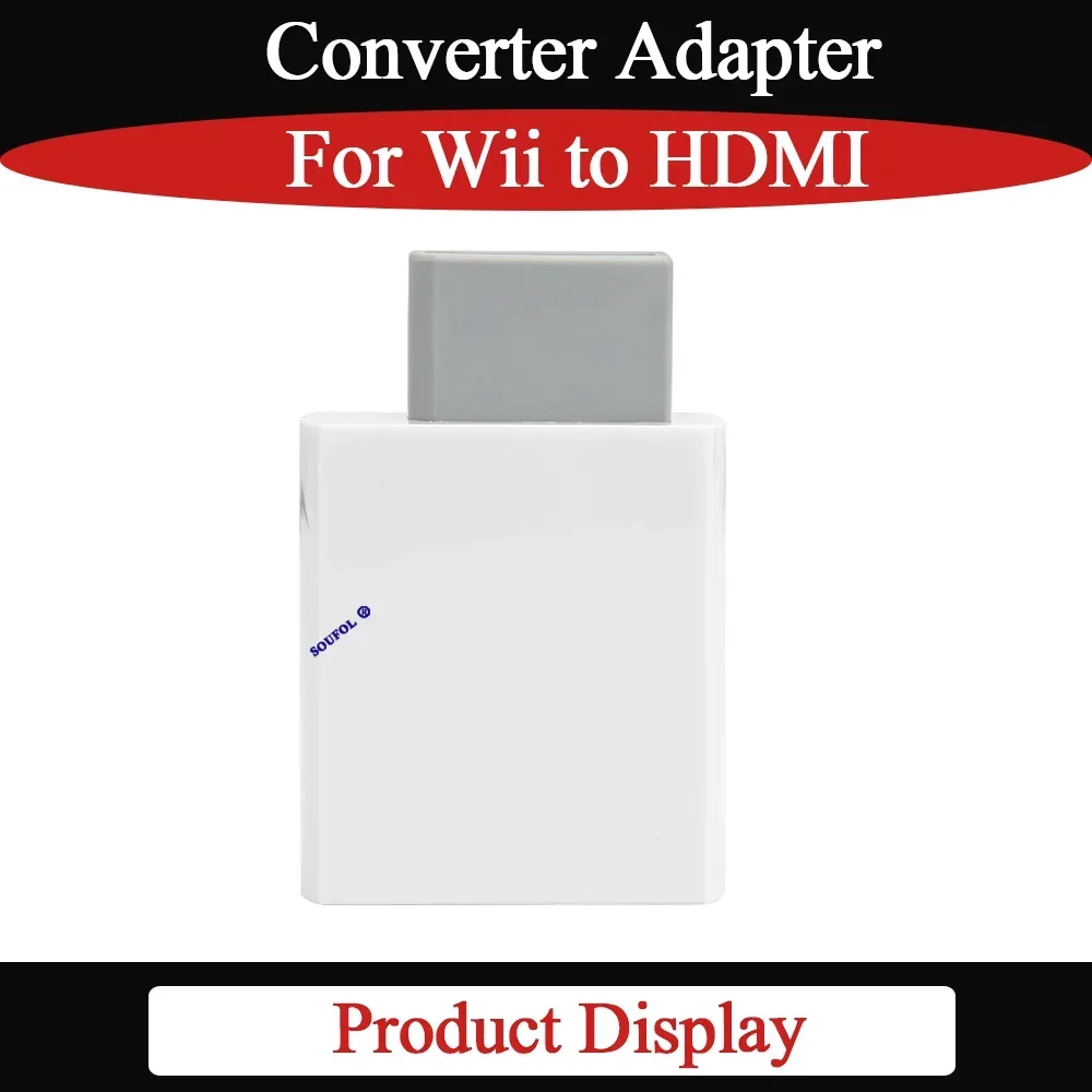 Nieuwe Mayflash voor WII naar HDMI converter adapter - 20P/1080P video-uitgang met 3,5 mm audio voor TV/PC/monitor/projector accessoires