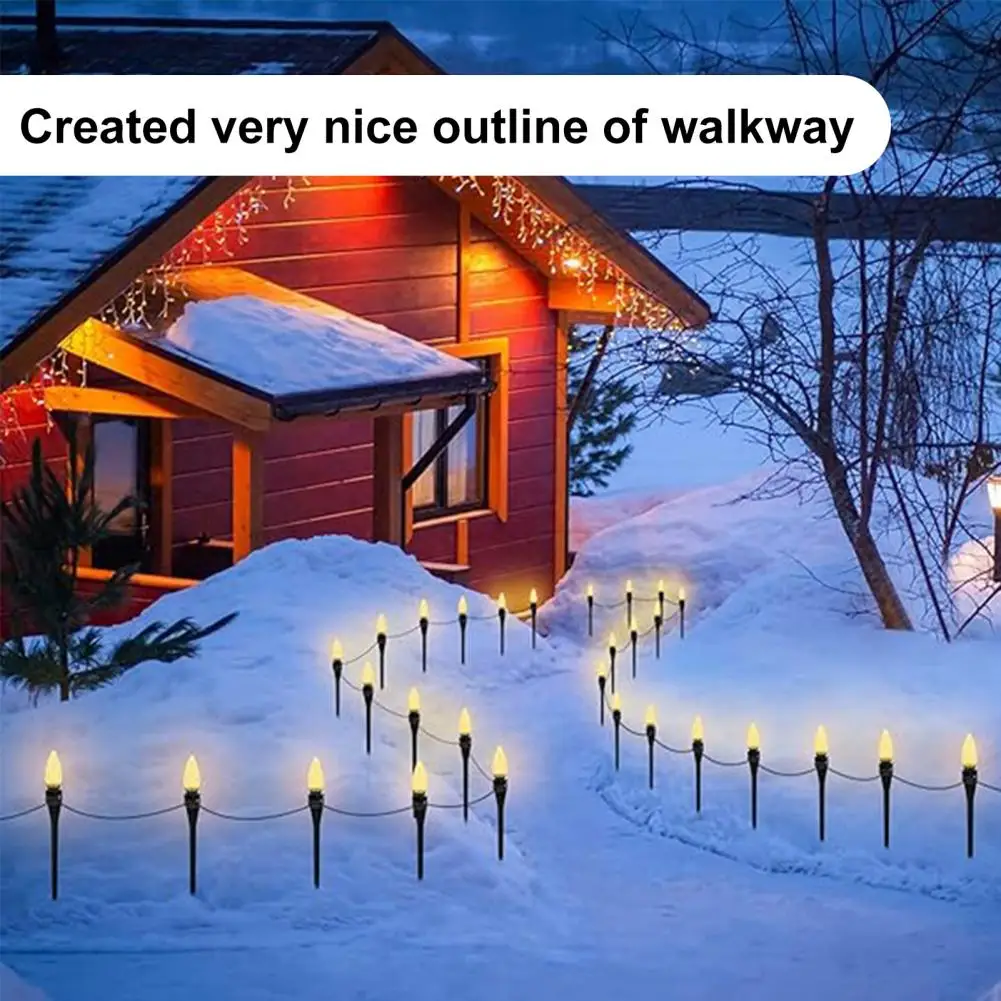 Easy Installation Christmas Light Stakes 20pcs Christmas Light Stakes Universal Ground Stakes for Outdoor Holiday Decorations