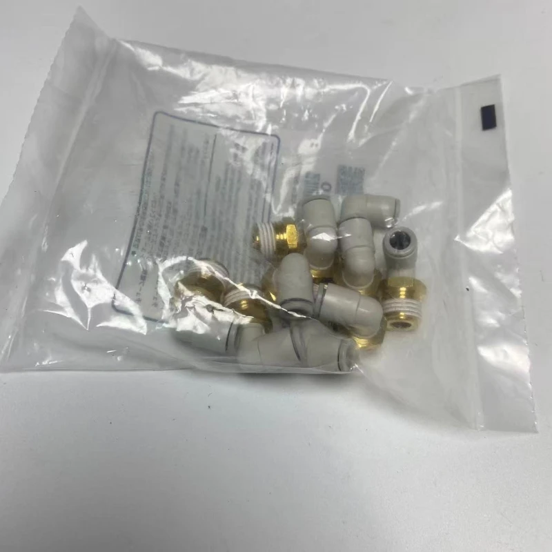 SMC KQ2L06-02AS 90 Degree Elbow Pneumatic Push In Fitting 6mm OD Tube R1/4 Male Thread One Touch Air Hose Quick Connector