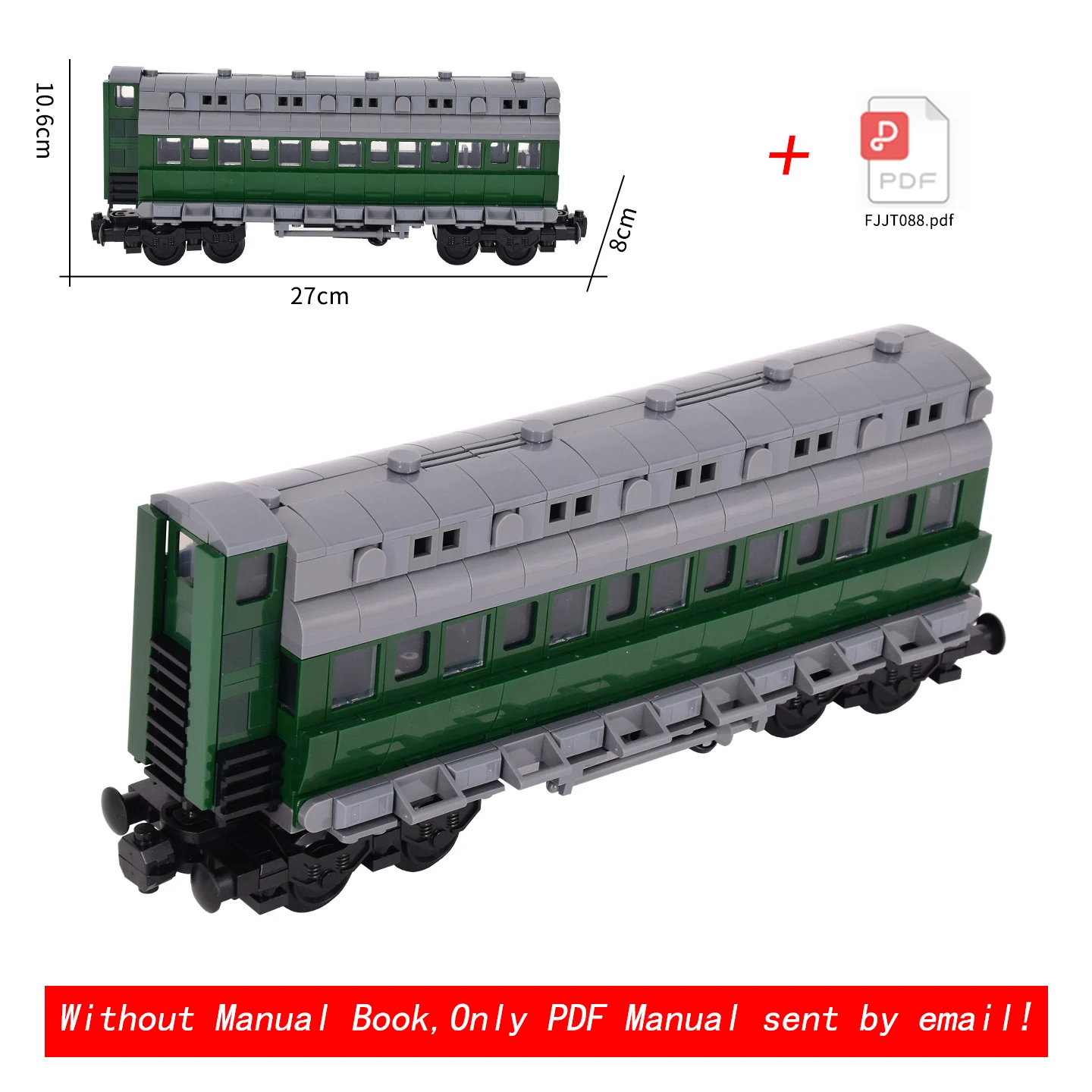 MOC City Creative Idea Train Brake Classic Auto Building كلاسيكي كتل السيارات الطوب تجميعها ألعاب ذاتية الصنع