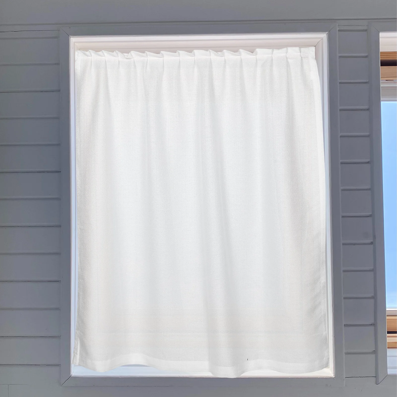 

1pcs Sheer Curtain Light Filtering Semi-Transparent Window Drapes Self Adhesive For Living Room Bedroom Kitchen Doorway Home