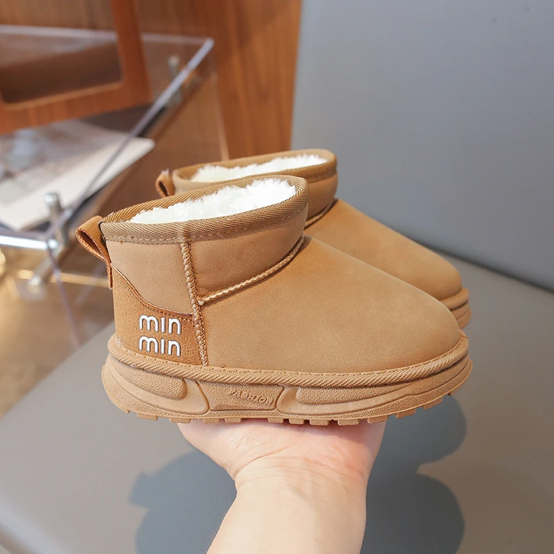 

Winter Baby Girl Shoes New Toddler Snow Boots Children Infant Plush Warm Kids Short Boots Boys Cotton Shoes