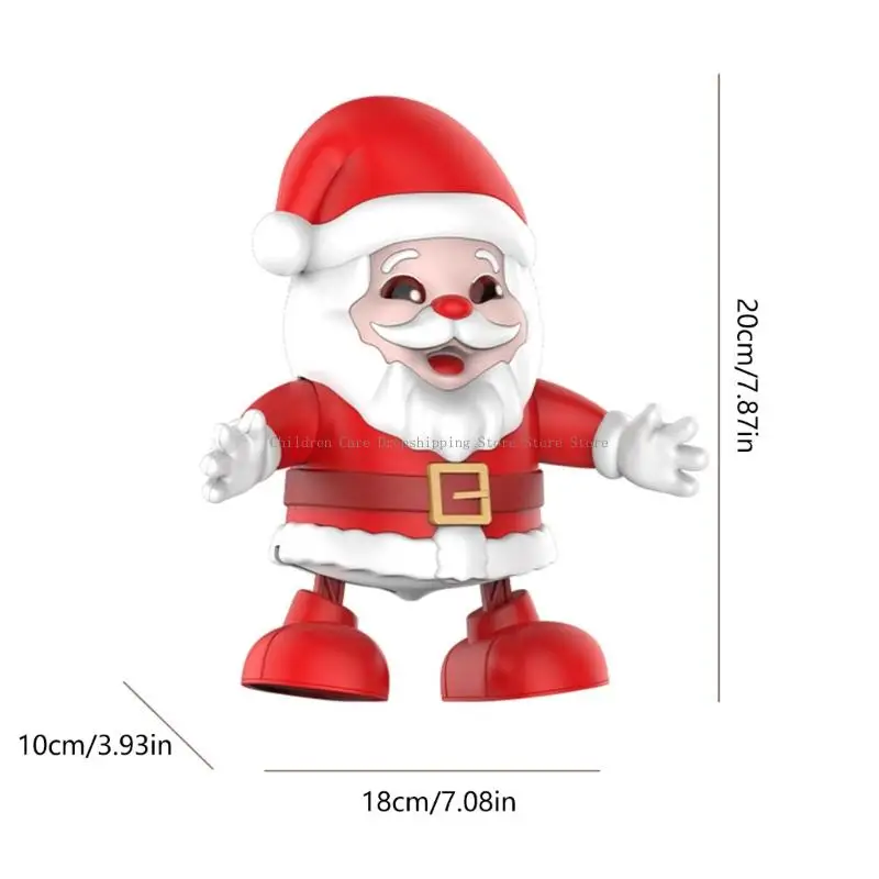 سانتا الراقص مع الموسيقى والأضواء، سانتا الراقص التفاعلي مع حركات الرقص الرشيقة، سهلة الإعداد الكهربائية المتحركة لعيد الميلاد