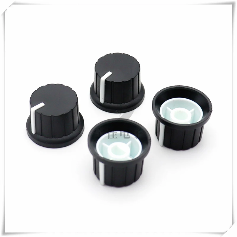 10PCS 24*15.5MM Plastic Belt Indicating Volume Speaker Adjustment Constant Pressure Power Amplifier Potentiometer Knob Cap