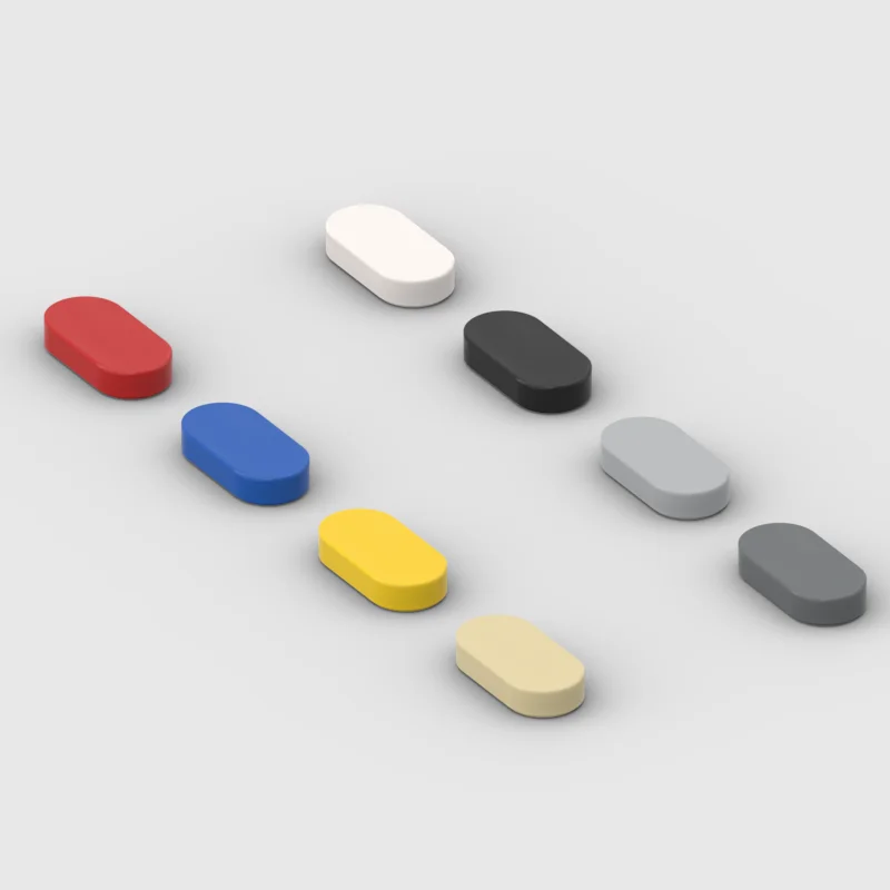 

* Плитка 1x2 с закругленными концами * 1527 50 шт. Сделай Сам просвечивающий блок кирпич часть № 1126 совместимость с другими сборными элементами