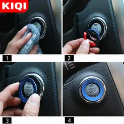 Car Ignition Key Switch Trim Smart Ring Hole Sticker for Nissan X-trail T32 Rogue Xtrail Qashqai J11 Murano Teana 2014-2021