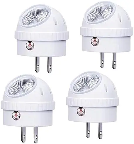 

Теплый белый светодиодный ночник с датчиком от заката до рассвета, 360° ° Вращающиеся элементы, 4 шт. для спальни и прихожей