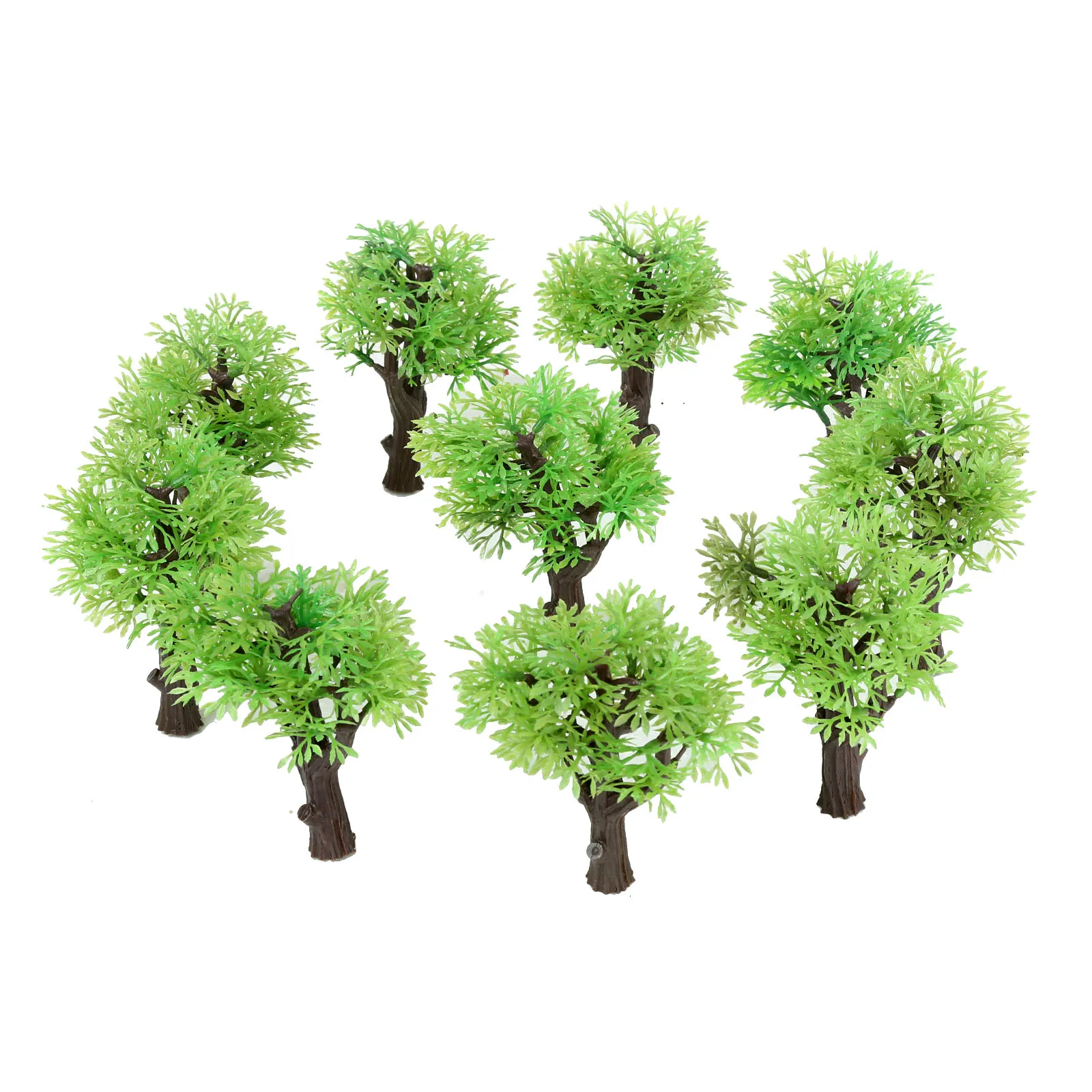 

10Pcs Model Trees Plastic Simulated Plants Perfect Props For Model Train Track Miniature Sandtable Scenery DIY For Home Decor