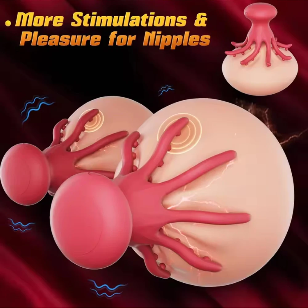 Tentacle Penis Vibrator Male Masturbator Glan Stroker 360 °Wrapping Penis Clit Nipple Stimulation Adult Sex Toy for Men Women