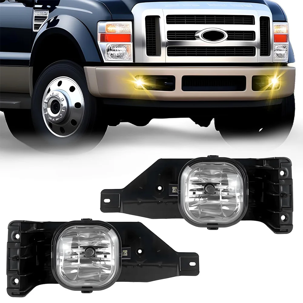 Halogen Fog Lights For Ford F250 F350 F450 F550 Super Duty 2005 2006 2007 Front Driving Fog Lamp Assembly for 2005 Excursion
