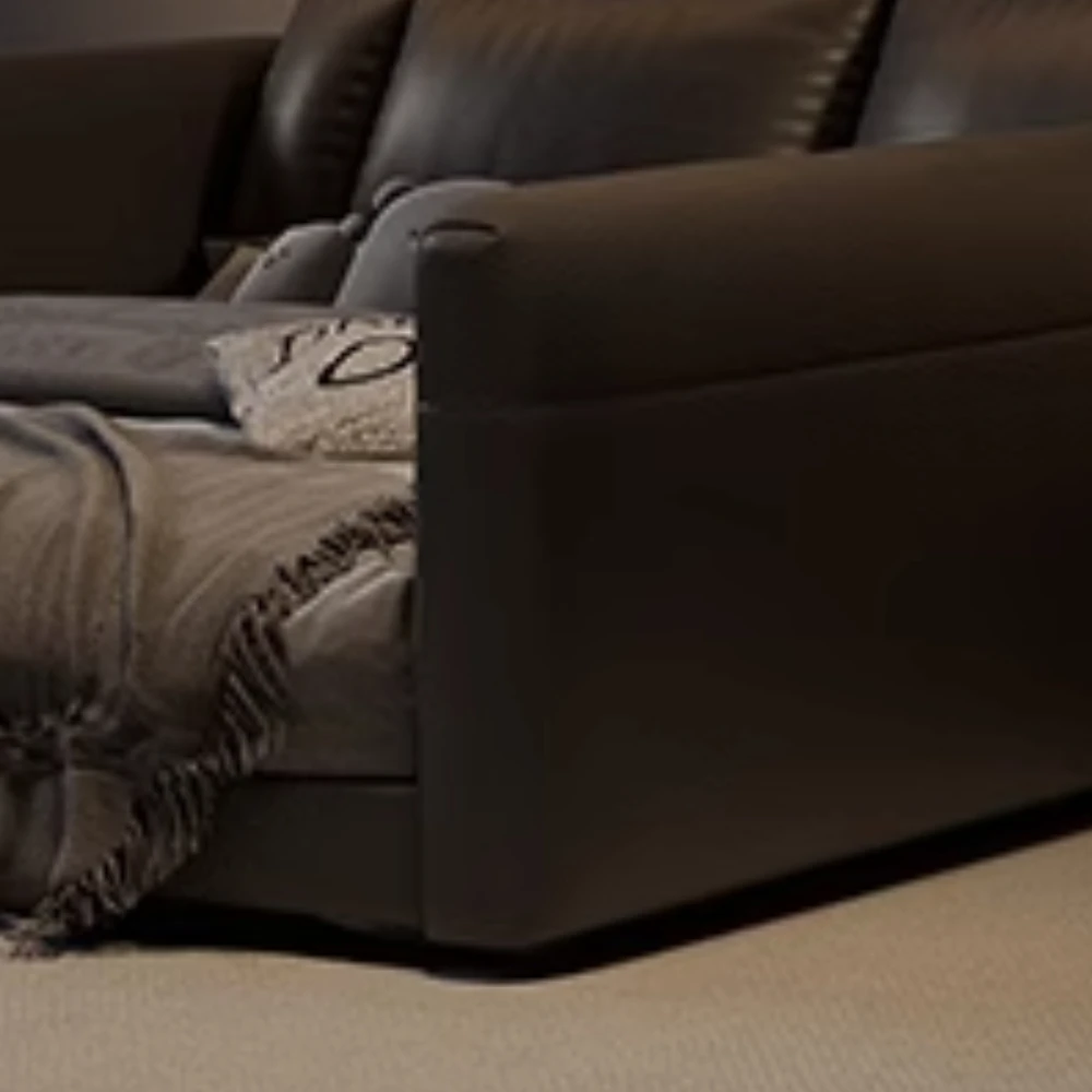 سرير بحجم كينغ أسود فاخر وبسيط وحديث لتنجيد الفنادق ومنضدة صالة للأطفال Meubles De Chambre ديكور منزلي