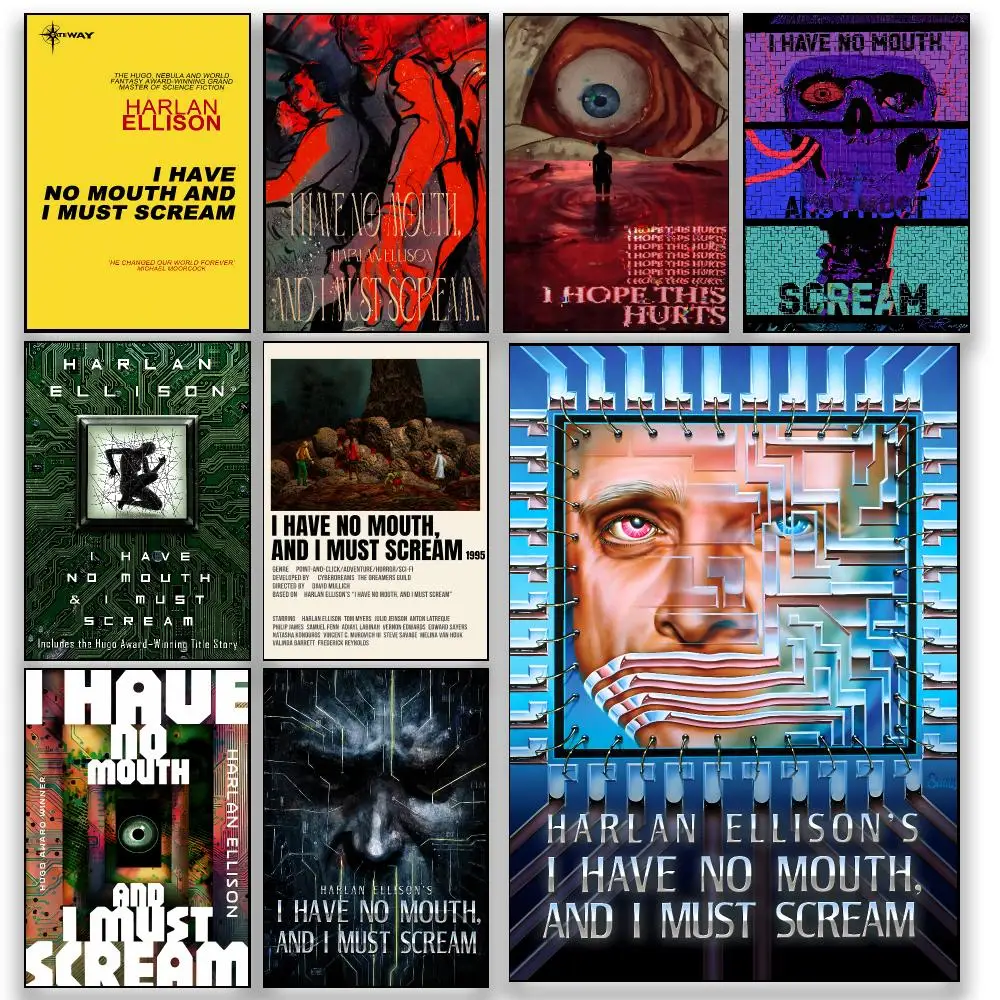 Horror I-I Have No Mouth and I Must Scream Game Poster HD Wall Decor for Bedroom Living Room Dorm Bar Cafe Office Gift