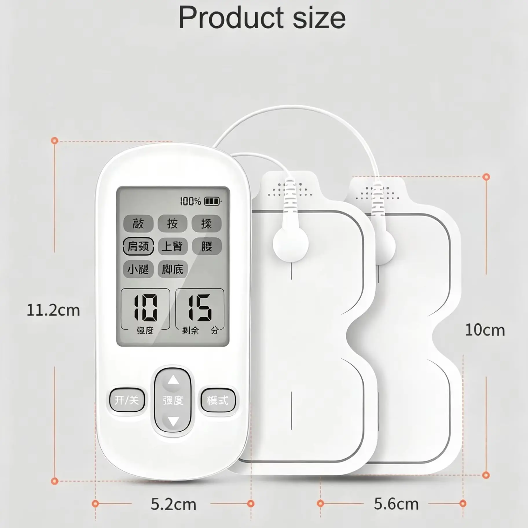 TENS Massager EMS Muscle Stimulator Electric Body Massage Machine Mini Massage Pad Portable Rechargeable Shoulder Neck Waist Leg