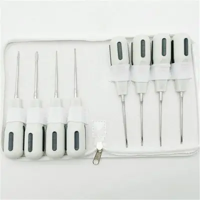 8Pcs Tool Set, Tooth Extraction Pliers, Stainless Steel Tooth Stand Set. s