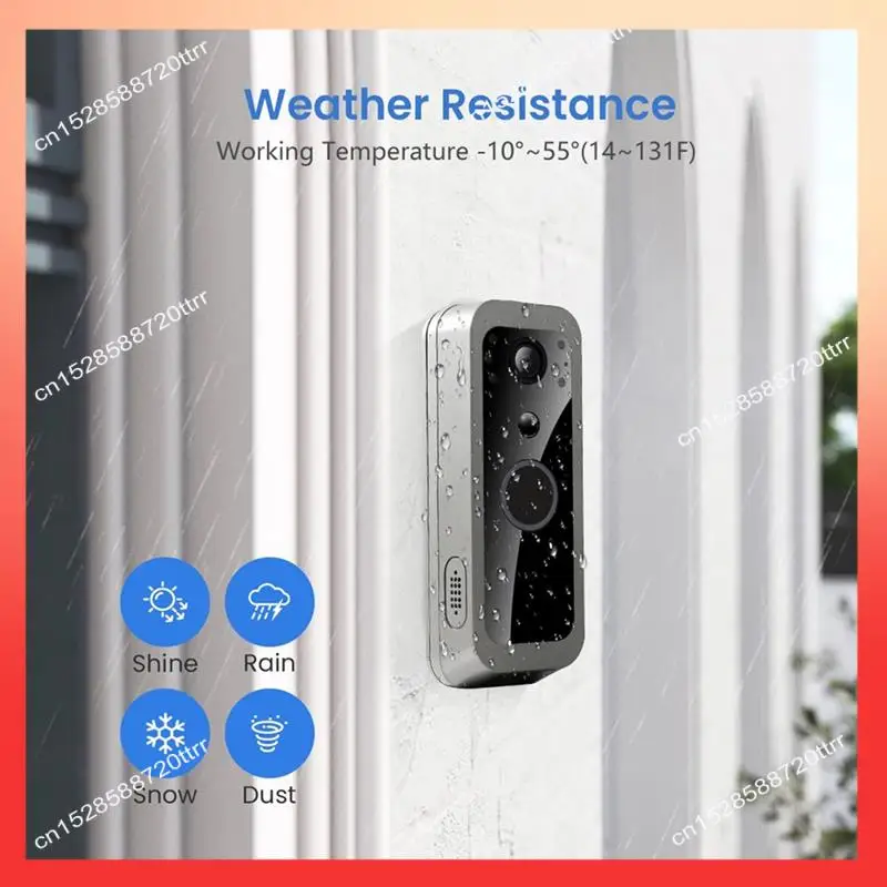 

ABNR Tuya Smart Wireless Door Camera System Featuring 1080P HD Wifi PIR Motion Detection 5 Inch Monitor 2 MP Outdoor Video Inter