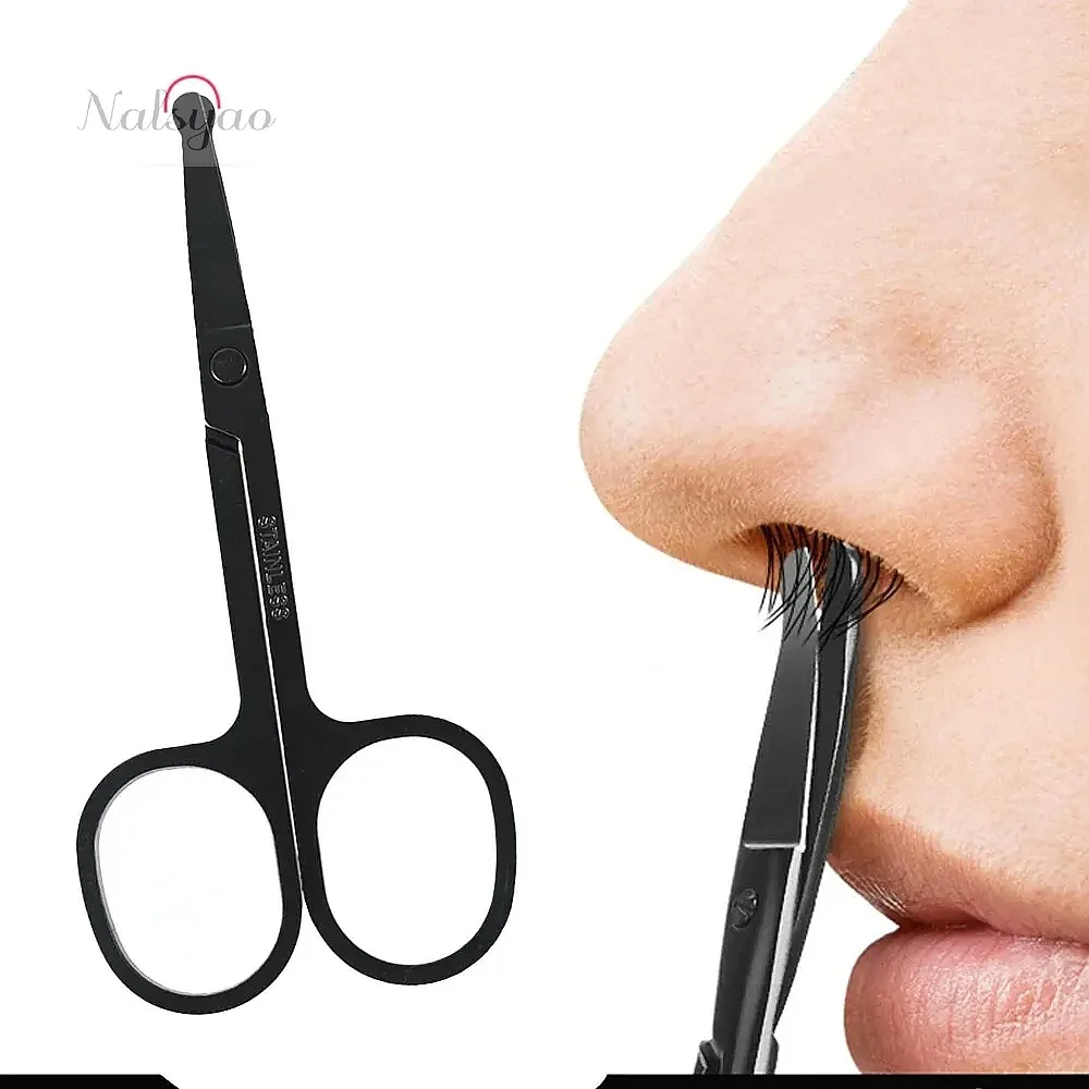 Wholesale Stainless Steel Nose Hair Trimmer Scissors Fine Shears For Ear Eyebrow Facial Hair Removal Personal Care