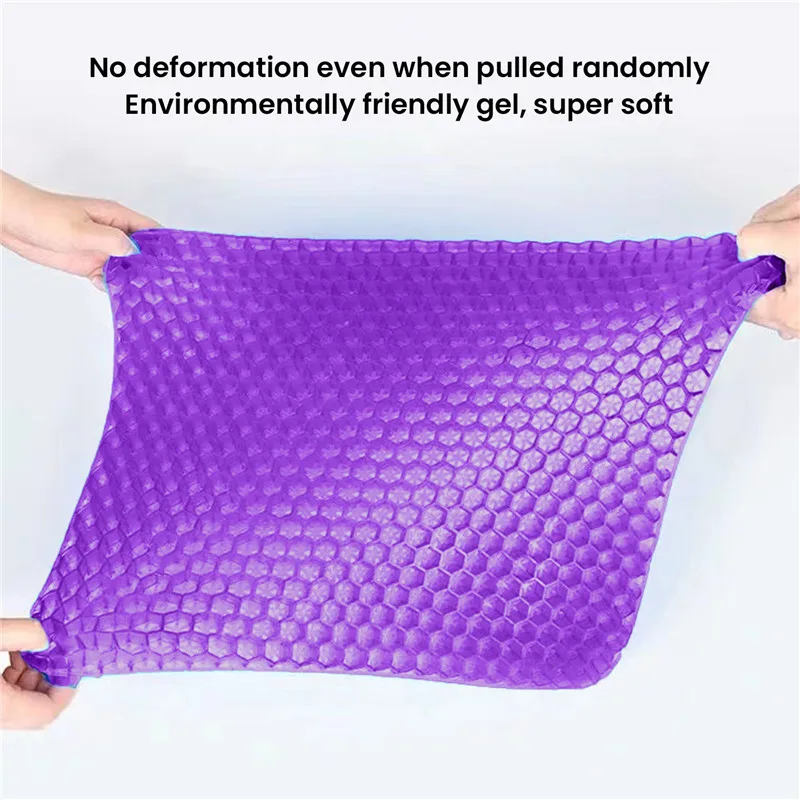 Cushion TPE Gel Cushion Honeycomb Egg Cushion Double Layer Square Office Breathable Chair Cushion Ice Pad Car Seat Cushion