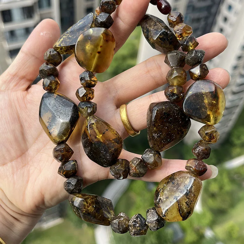 New Natural Amber Necklace for Gift European Baltic Original Medical Beads Gogerous 100% Original Real Healing Jewelry Supplier