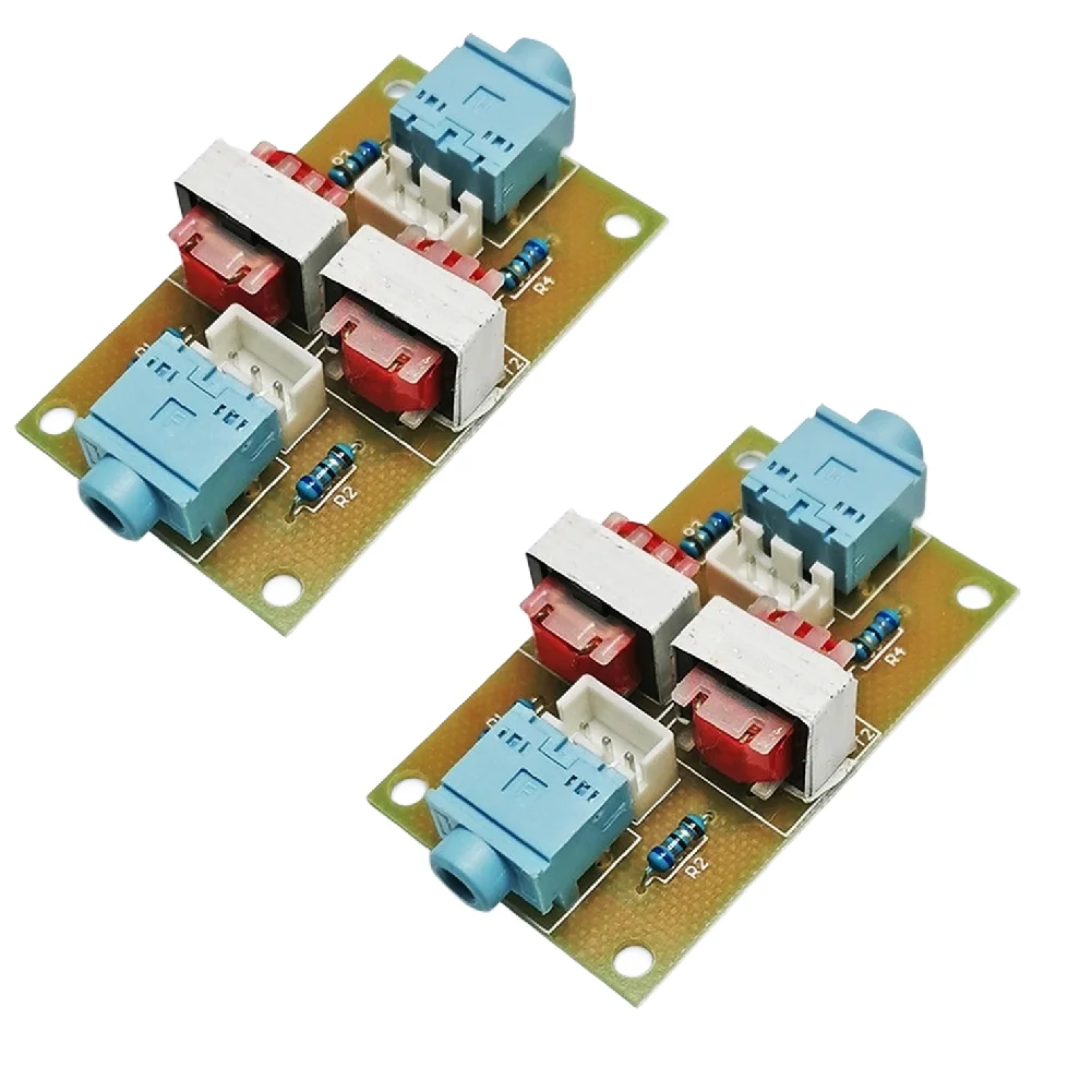 2PCS Ground Loop Noise Filter Audio Isolator For Car Home PC Speaker Hum Removal 3.5mm AUX Signal Conditioner Tool