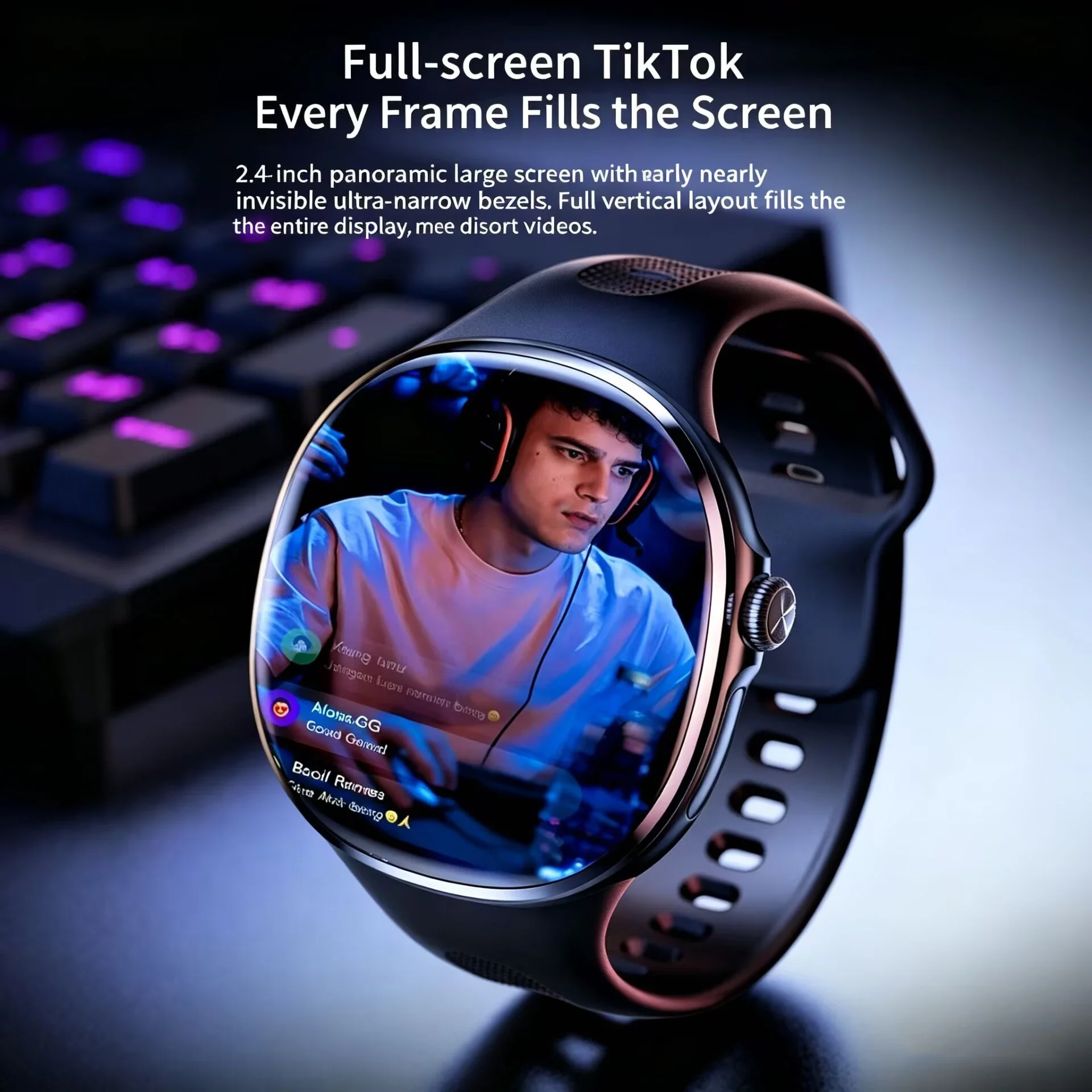 5G/4G Network Smart Watch 480*480 AMOLED 2.4 inch 3GB+32GB RAM 800W Camera Call GPS WIFI Google APPS Smartwatch 1350mah Battery