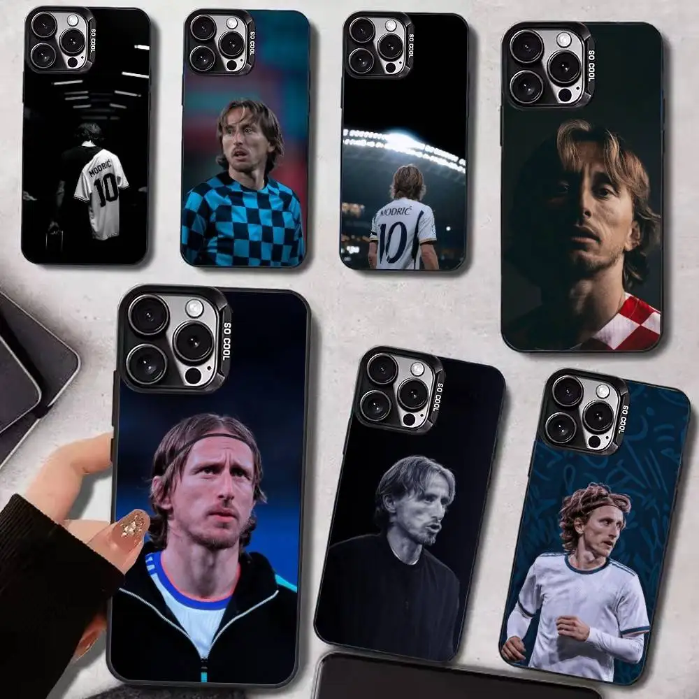 

L-Luka M-Modric Phone Case For iPhone 17,16,15,14,13,12,11 Plus,Pro Max,Colored Silver Phone Case