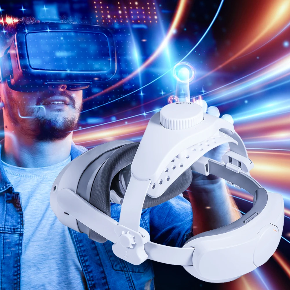 Adjustable Head Strap Comfort Alternative Head Strap Universal Reduce Head Pressure for Meta Quest 3/2/Pro/Pico4 VR Headset