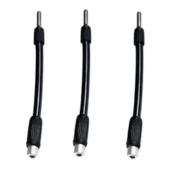 3pc extensão de eixo flexível chave de fenda broca titular link para broca eletrônica 130mm hex chave de fenda eixos macios ferramenta elétrica