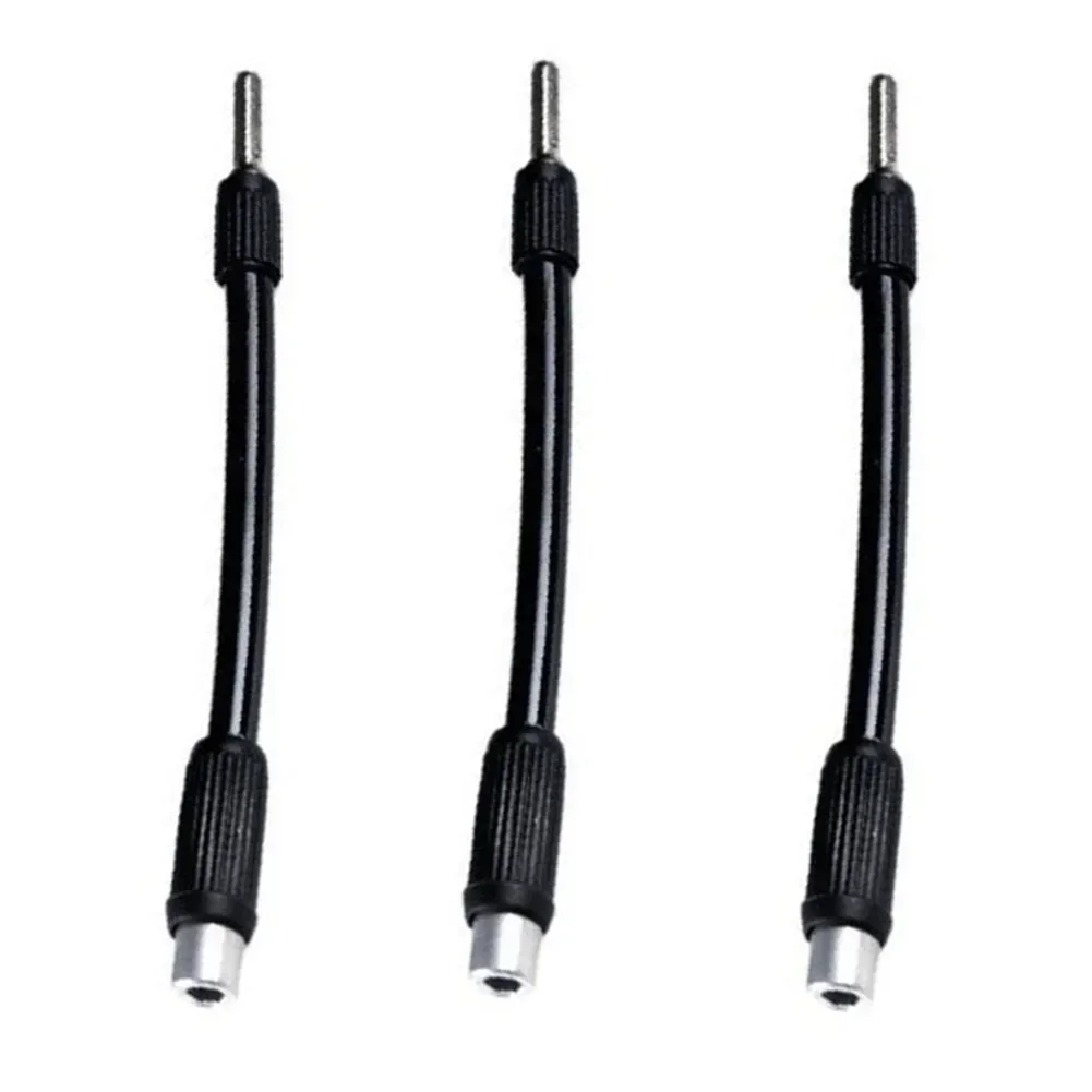 3pc Flexible Shaft Extension Screwdriver Drill Bit Holder Link For Electronic Drill 130mm Hex Screwdriver Soft Shafts Power Tool