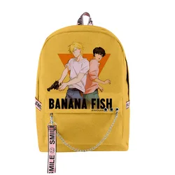 Harajuku Novelty Cool Banana Fish Student School Bags Unisex 3D Print Oxford Waterproof Notebook multifunction Travel Backpacks