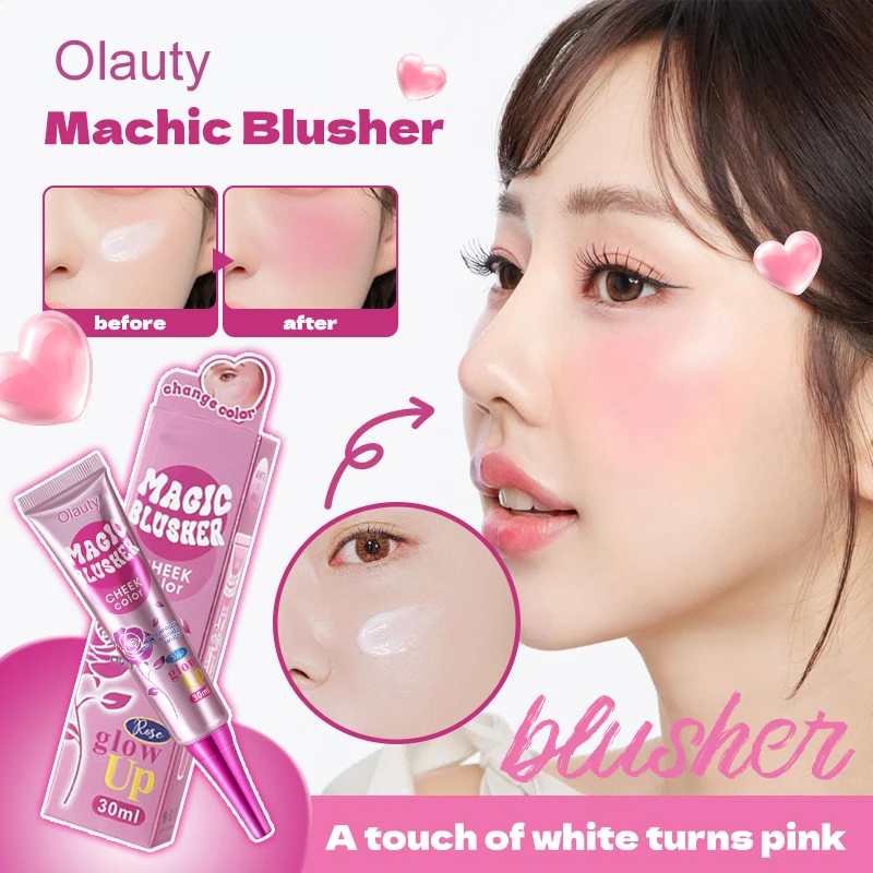 Magic Color-Changing Matte Blusher Waterproof Liquid Blush Long-Lasting Easy Makeup Complexion Enhancer Pink Face Rouge view 6
