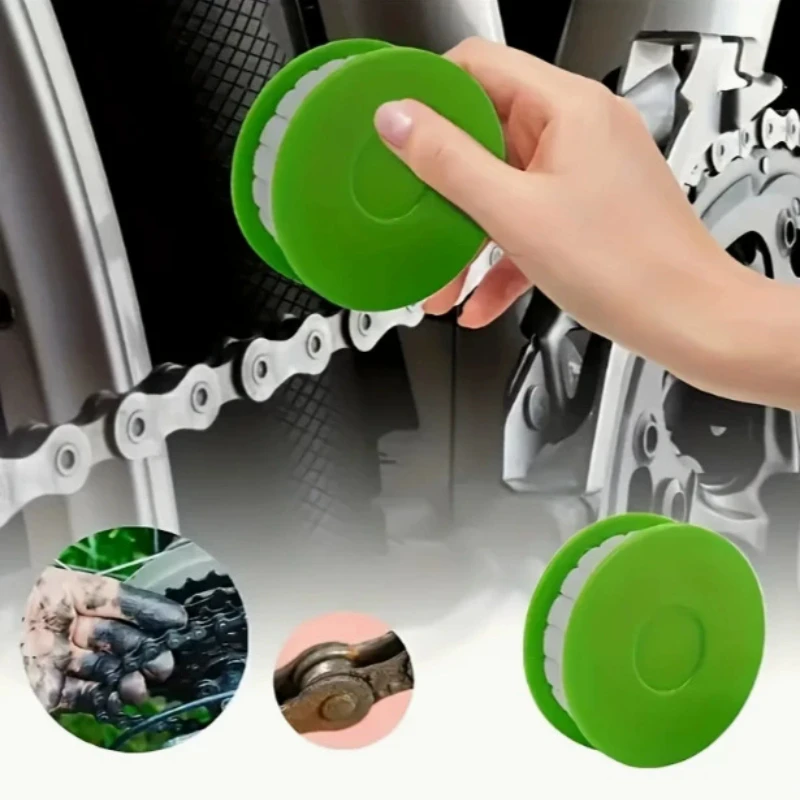 

Bike Chain Lubricator Bike Chain Oiler Lubricating Disc Bicycle Maintenance Tool Cycling Gear Roller Lubricant Bike Accessories