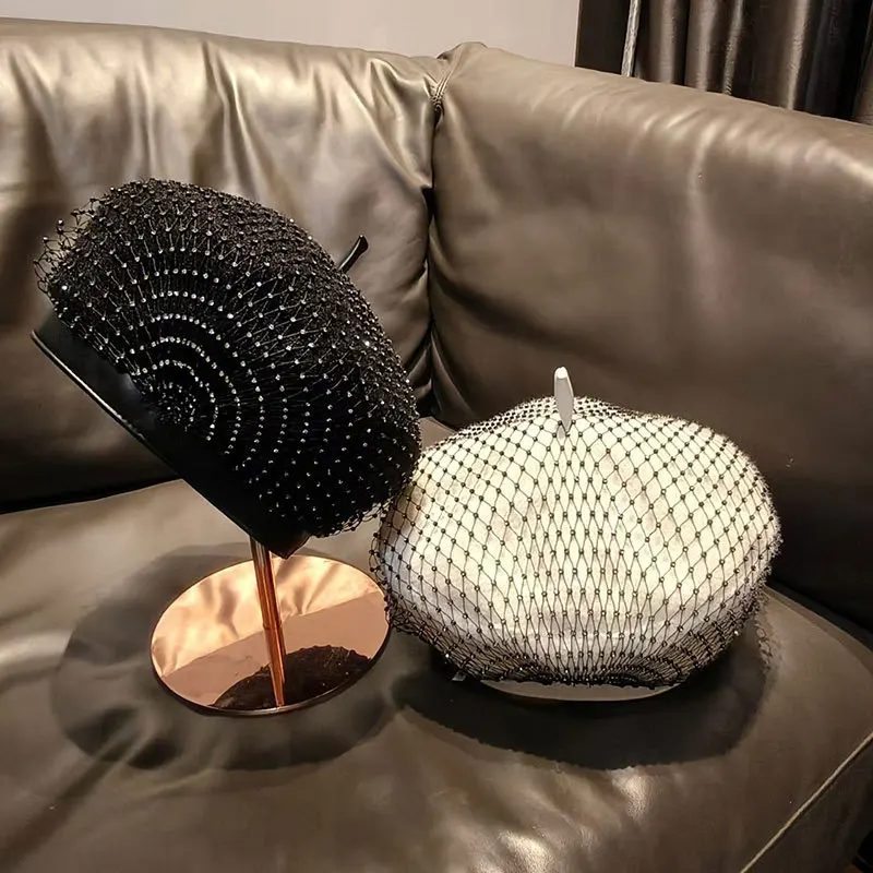 nova-industria-pesada-artesanal-malha-preto-cupula-chapeus-para-mulheres-na-moda-de-alta-qualidade-luz-luxo-octogonal-bones