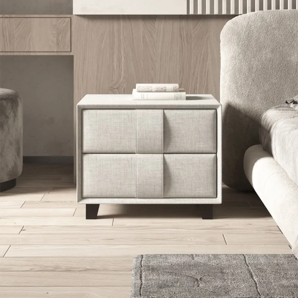 

Nordic minimalist solid wood bedside table small bedroom complete cabinet simple modern household ultra-narrow lockers