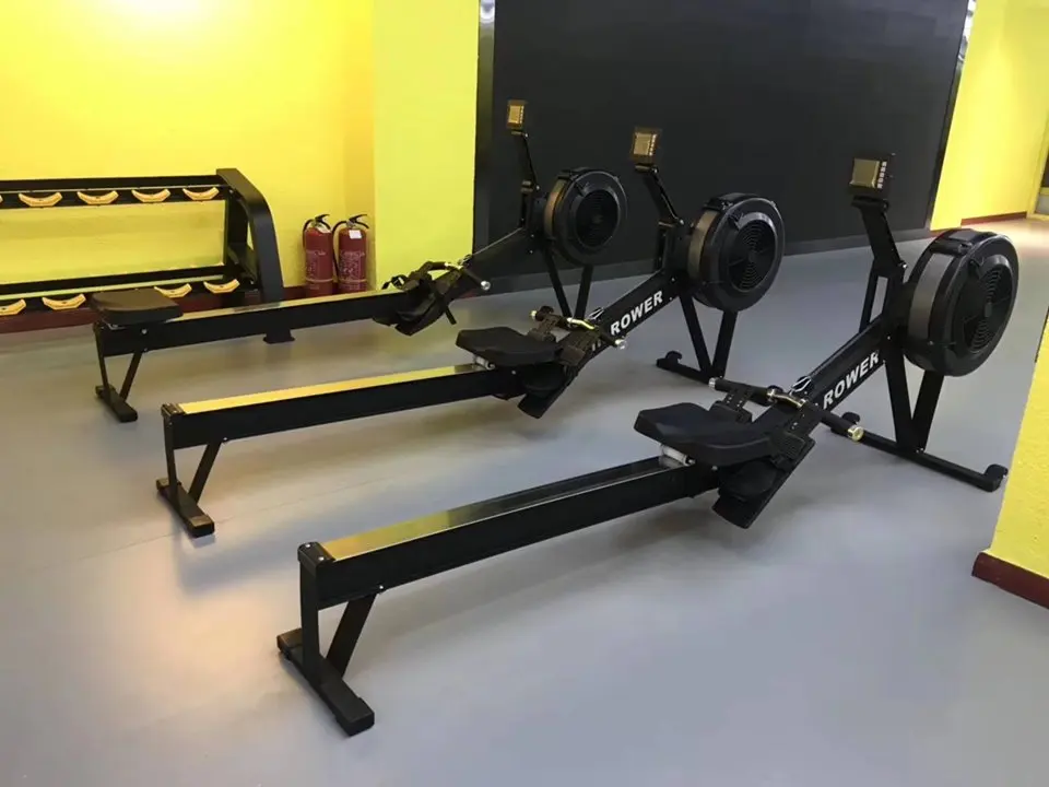 high quality gym equipment bodybuilding wind resistance rowing machine/air rower