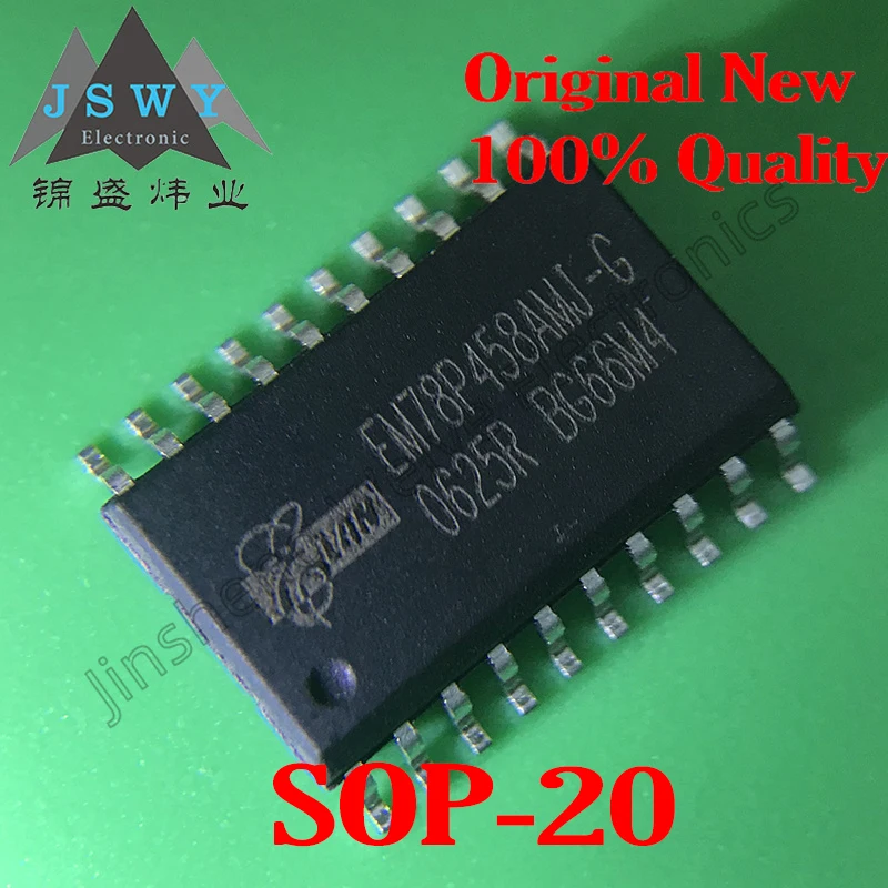 (5/20 قطعة) EM78P458AMJ-G EM78P458AMJ SOP-20 8 بت MCU رقاقة 100% الأسهم الأصلية الأسهم الجديدة التسليم السريع