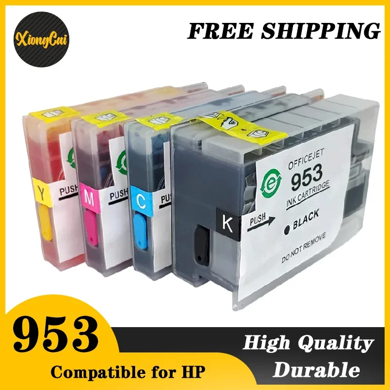 New 953XL Refillable Ink Cartridge for HP 953 HP953 for OfficeJet Pro 8702 7720 7730 7740 8210 Printer