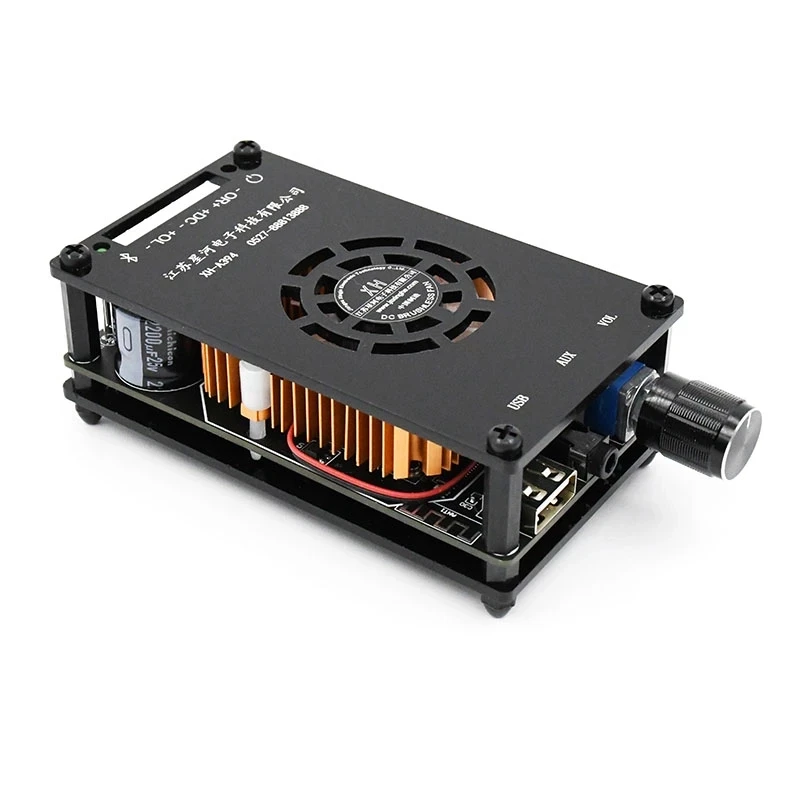 Placa De Amplificador De Potência Bluetooth Digital, Qualidade De Som HD, DC 12V, 2x50W