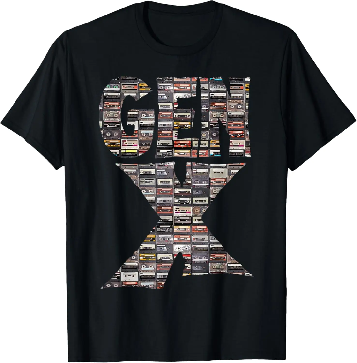 

Винтажная футболка Cassette Tapes Gen X Humor Generation X 70-х, 80-х годов