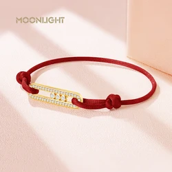 Pulsera clásica con dijes ajustables para mujer, pulseras de diamantes de imitación de circón de alta calidad, regalo de joyería femenina, accesorios de moda