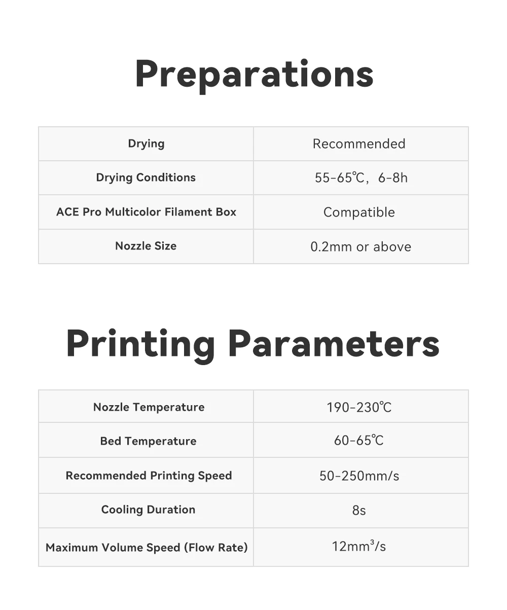 ANYCUBIC Matte PLA 3D-Drucker-Filament 1,75 mm 1 kg/Rolle PLA Mattes Filament 3D-Druckmaterial für Spielzeugmodelldruck – Detail 13
