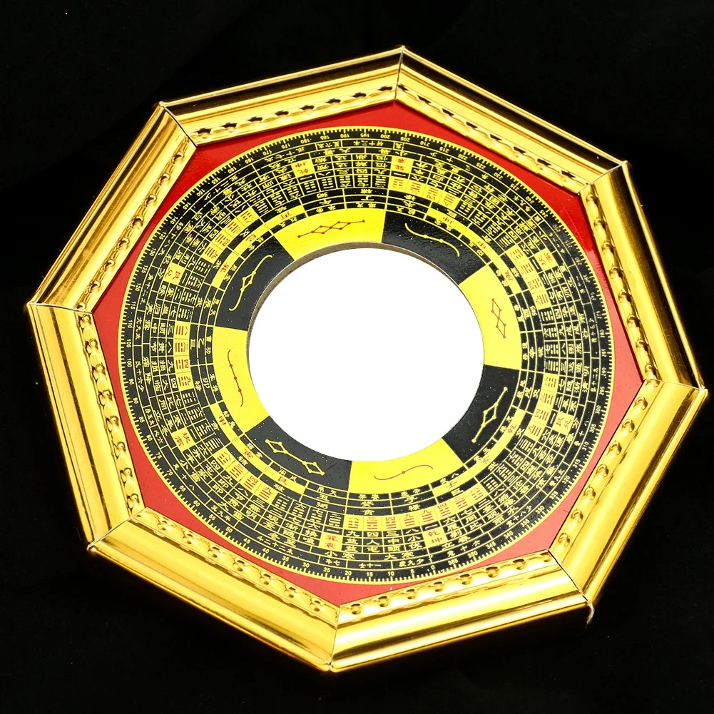 الطاوية باغوا مرآة محدبة للطاقة السلبية طارد فنغ شوي حماية المنزل الجدار الشنق تميمة الديكور الديكور الروحي