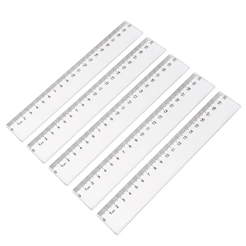 5 uds 15cm 20cm regla multifuncional regla plástico regla recta regla transparente