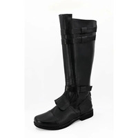 New ❤2025 Anakin Skywalker Cosplay Black Shoes Boot Adult Men For Halloween Carnival Party ☆ ☆ ☆