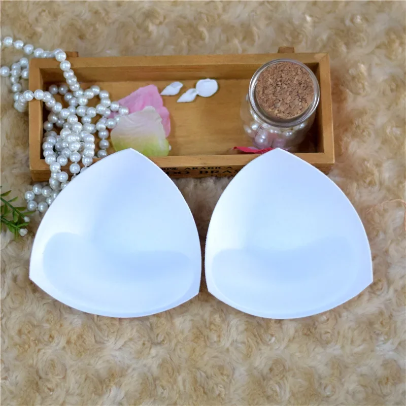 1 Pair/Lot Women Chest Cups Yoga Bra Padding Insert Breast Sponge Thick Enhancer Push Up Bikini Bra Pads for Swimsuit