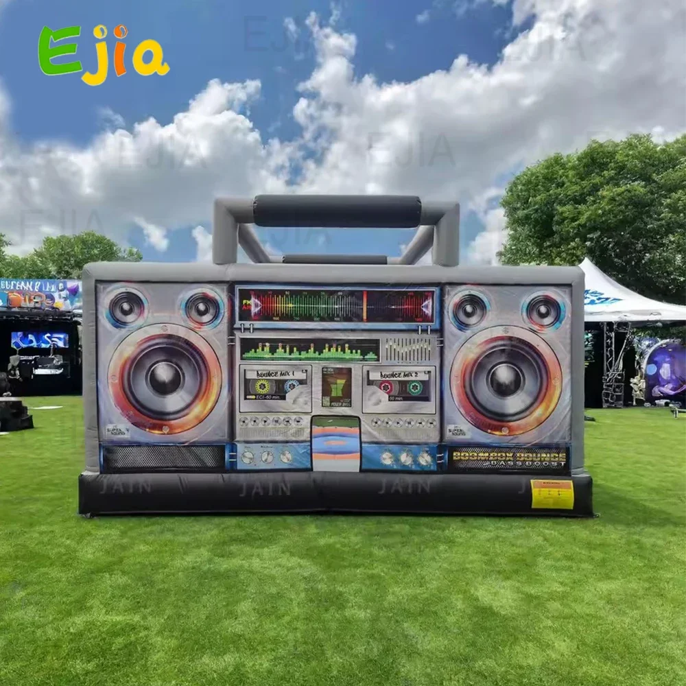 

17FT Kids & Adults Inflatable Boom Box Bounce House - Moon Walk Jumping Disco Dance Bouncy Castle for Parties, Events& Rentals