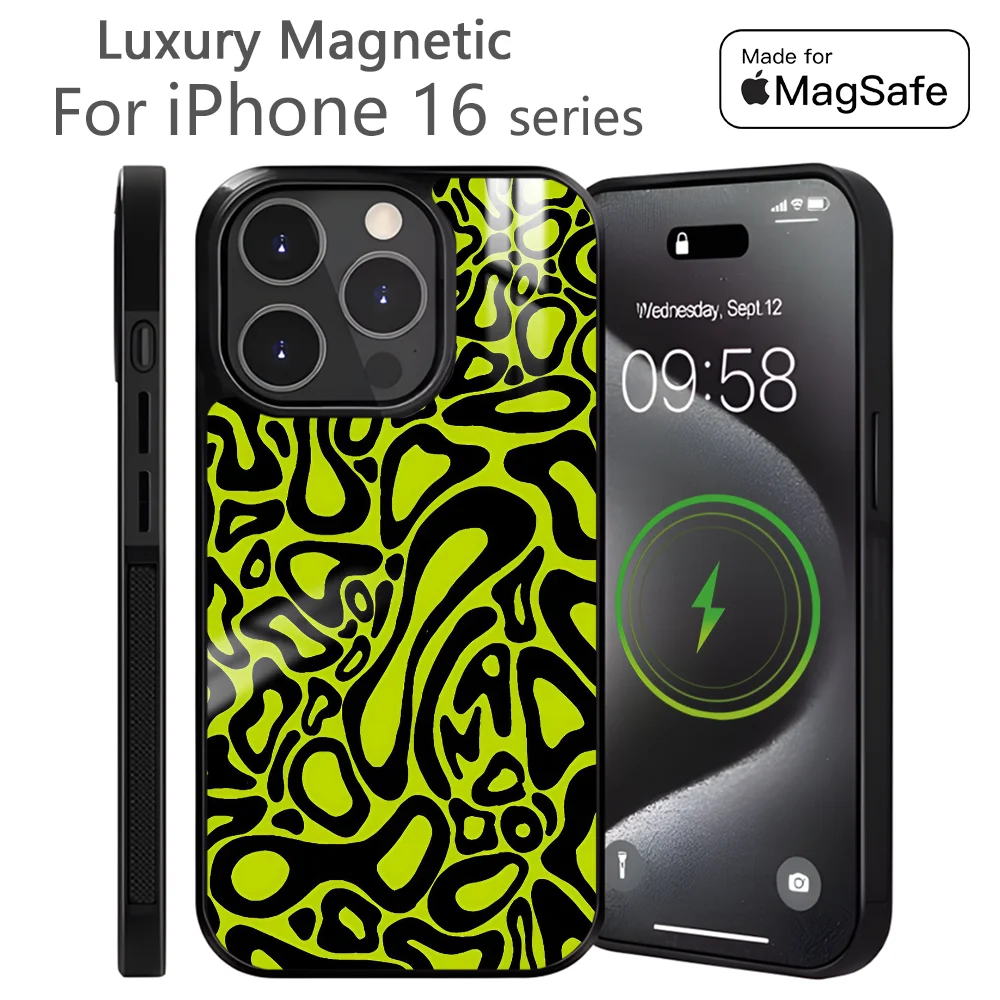 L-Lando Norris 2024 Helmet Phone Case For iPhone 16 15 14 13 12 11 Pro Max Plus Mini Magnetic Magsafe Wireless Charging Cover