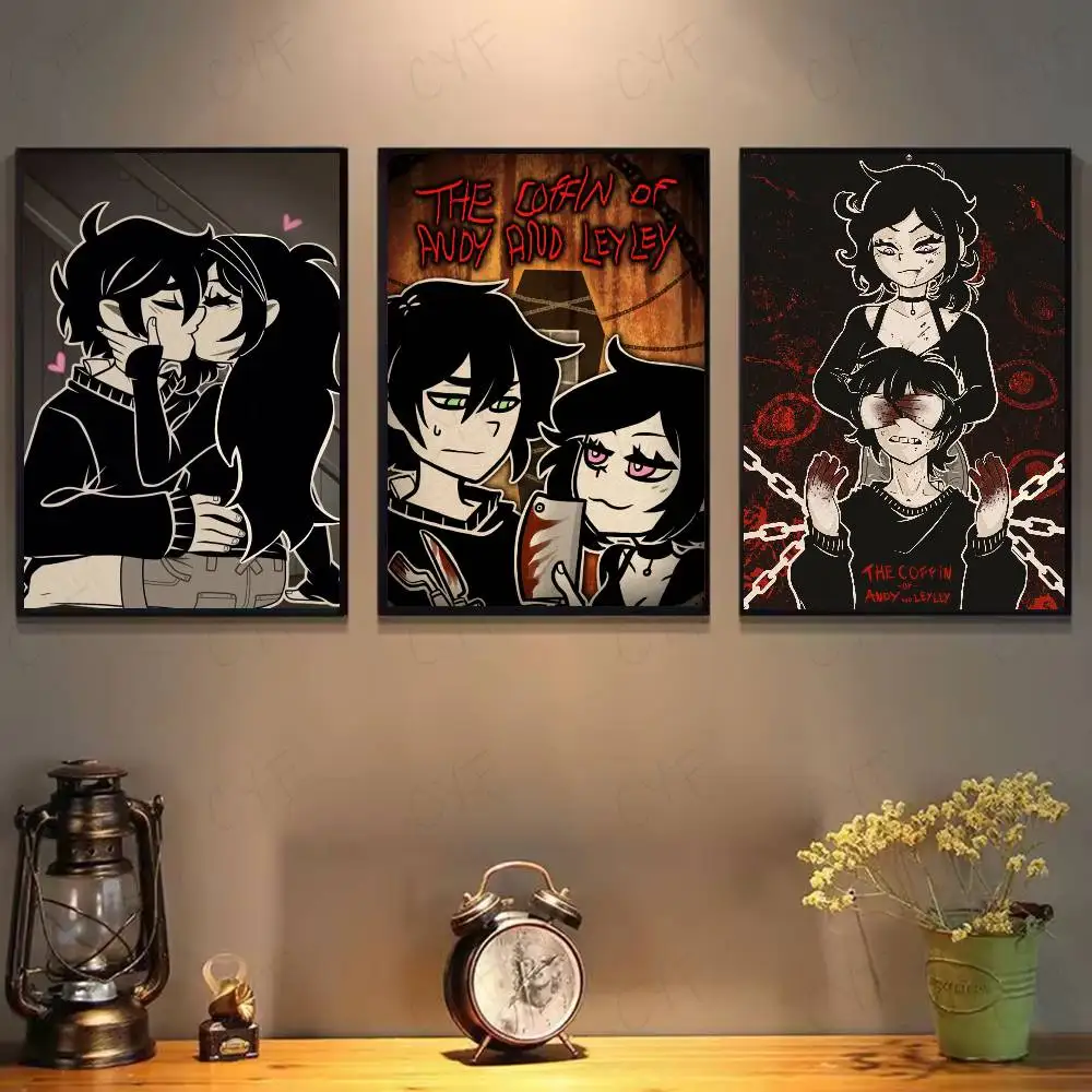Game The Coffin Of Andy And Leyley Poster sticky wall waterproof home living room bedroom bar aesthetic decoration