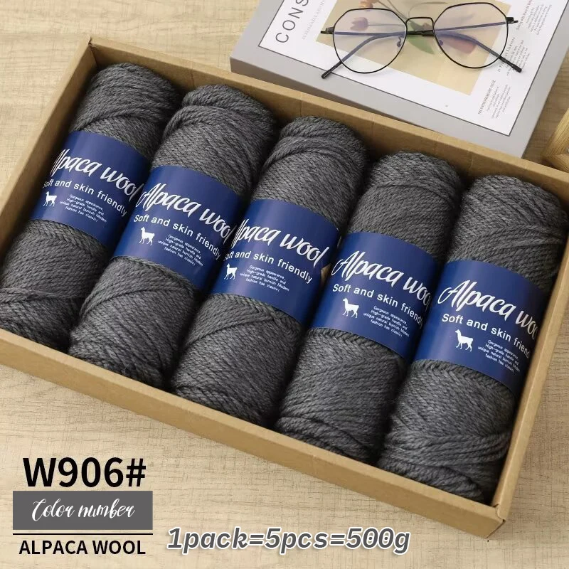 500 g alpacawolgaren, grof garen, handgeweven om warme en modieuze truien, windjacks, jassen, sjaals, hoeden, garen te maken