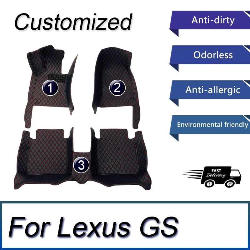 

Автомобильные коврики для Lexus GS 2011 2010 2009 2008, водонепроницаемые коврики, пользовательские автомобильные аксессуары, запчасти для интерьера, товары для замены