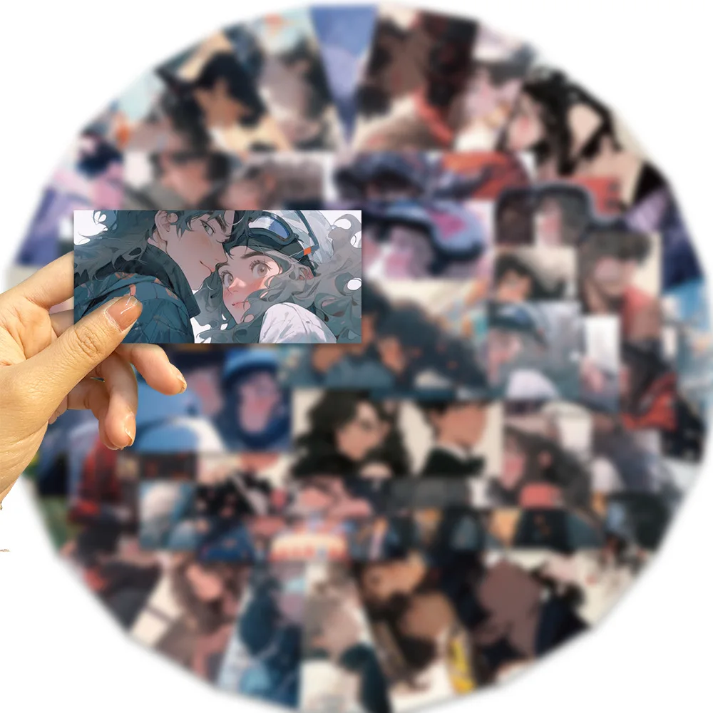 

50PCS Couple Romantic Love Avatar Cartoon Sticker DIY Phone Laptop Luggage Skateboard Graffiti Decals Fun for Kid Toys Gifts